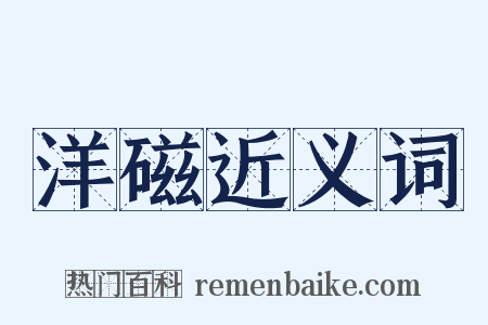 洋磁近义词是什么意思的图片